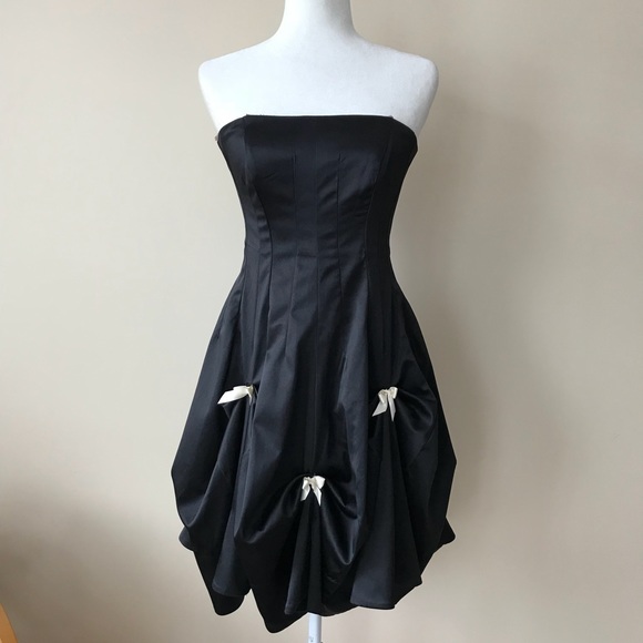 Teeze Me black strapless dress - Picture 1 of 6